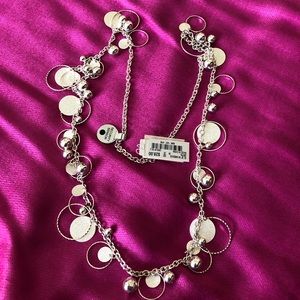 18” Silver Necklace with Beads